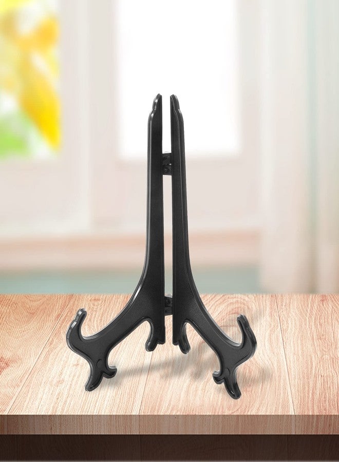 Litoexpe 24 Pcs 3 Inch Black Plastic Easels Plate, Picture Frame Stand Holder Acrylic Display Easels, Baseball Card Display Stand - Image 5